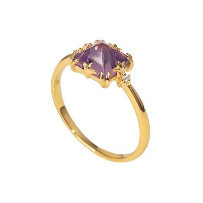 ふるさと納税 甲府市 K10YG アメジスト リング(No.55:24017048) |  | 01