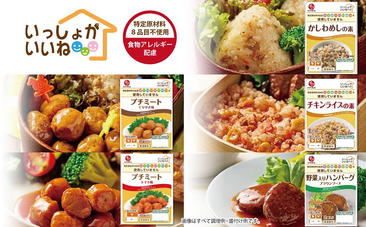 食物アレルギー配慮 いっしょがいいね 詰め合わせ  [010IS002] 