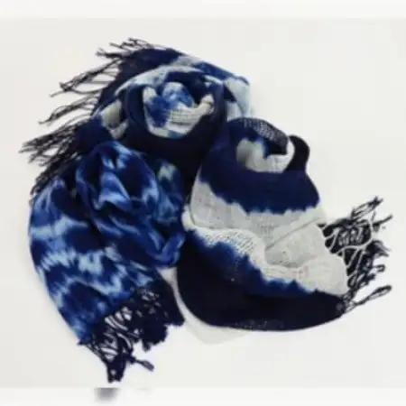 藍染 ストール / 岩手県 遠野市 工芸品 天然藍 染工房ほたる【1740199】