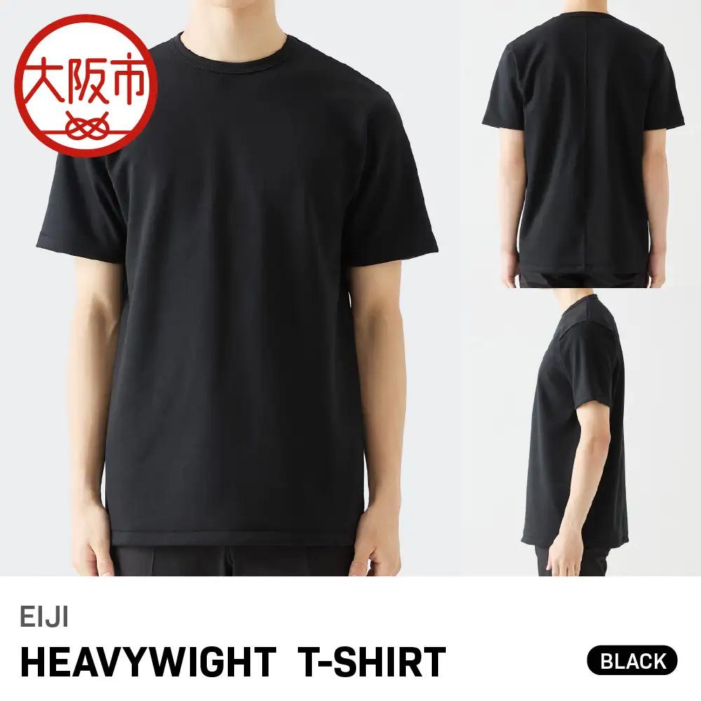 【Tシャツ】EIJI HEAVYWIGHT T-SHIRT オーガニックコットン 【BLACK】_OS063-0005-02