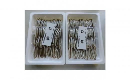 
                  宮中献上品 芦ノ湖産公魚（わかさぎ）（冷凍250g×2袋）×2箱セット 合計1kg
                