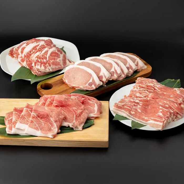 【6回定期便】SPF豚 やっちゃおいしか芳寿豚バラエティセット 計3000g / 豚肉 定期便 ほうじゅとん SPF豚 spfポーク 小分け バラ しゃぶしゃぶ / 南島原市 / 芳寿牧場 [SEI0
