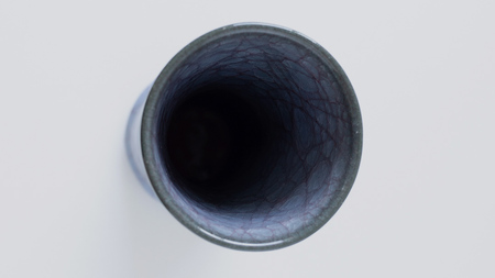 【氷裂貫入青瓷】花器 （小野寺裕司 作） 径8.4cm×高さ21.4cm