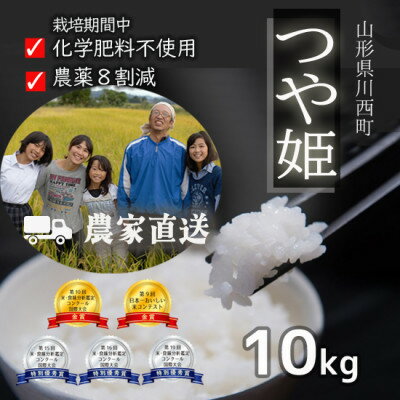 【ふるさと納税】令和7年産 コンクール受賞農家直送 山形県産つや姫10kg【浦田農園 むすび米】【1580609】