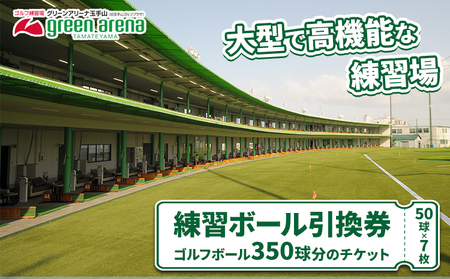 ゴルフ場 練習 ボール 350球 引換券 平日 休日 グリーンアリーナ玉手山《30日以内に出荷予定(土日祝除く)》大阪府 羽曳野市 ゴルフ チケット スポーツ 体験 レジャー 打ちっぱなし ゴルフ場利用券 プレー券 施設利用券 ゴルフ用品