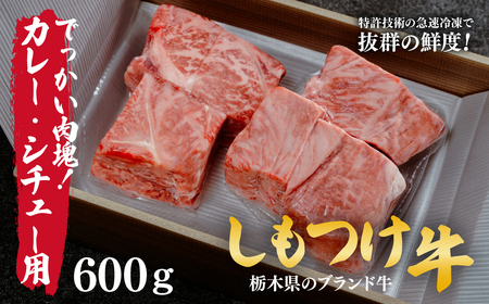 しもつけ牛 でっかい肉塊！カレー・シチュー用600g | シチュー シチュー シチュー シチュー シチュー