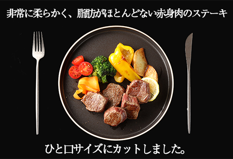 【冷凍】飛騨牛ヒレひとくちステーキ（300g）最高級 国産 牛肉 ブランド牛 和牛 サイコロステーキ 【22-23】