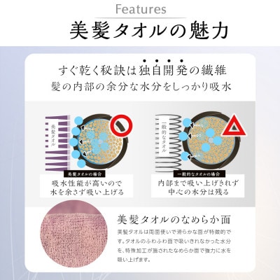 BIHATSU TOWEL 2枚入りギフトセット【パープル×ブラウン】【1576585】