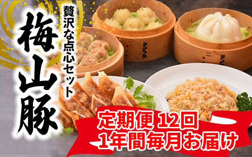 
            K2459 【12回毎月定期便】 塚原牧場 幻の豚 「梅山豚」 点心セット ブランド豚 メイシャントン 境町
          