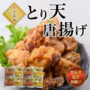 T10013　大分名物！とり天・唐揚げ 各4パック（6回お届け定期便）