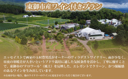 明神館 和室１名様宿泊券 －右岸ワインプラン（ヴィラデストワイナリー ）－