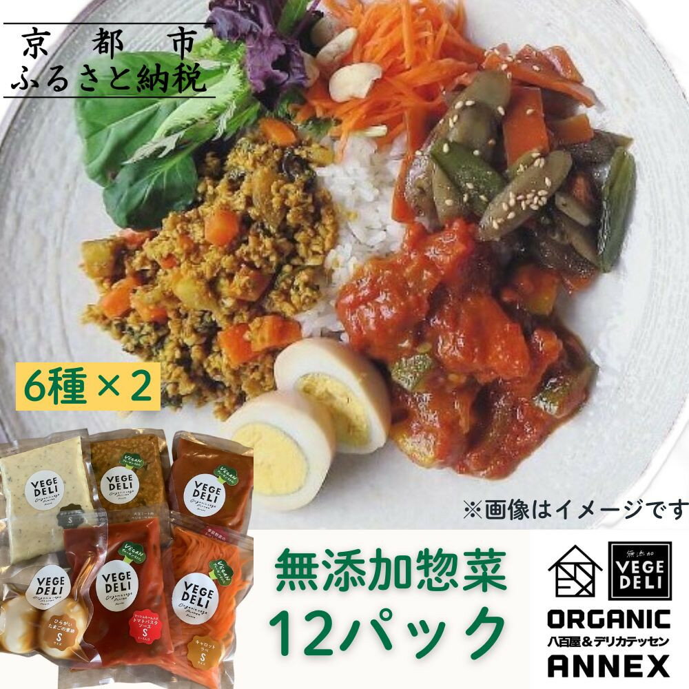 【ふるさと納税】【Organic Vege Annex】無添加惣菜 人気の12パックセット(6種×2)［ 京都 上賀茂 八百屋 オーガニック 野菜 こだわりのお惣菜 おいしい 人気 おすすめ アネックス べジ お取り寄せ 通販 送料無料 ふるさと納税 ］