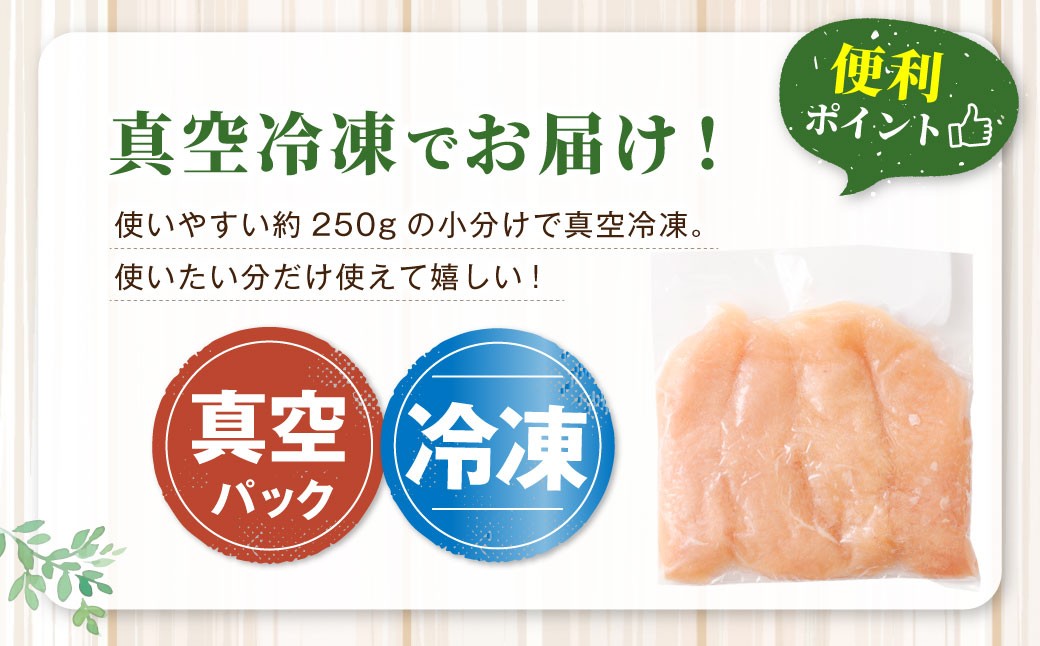 鹿児島県産 若鶏 筋なしささみ 約2.5kgセット