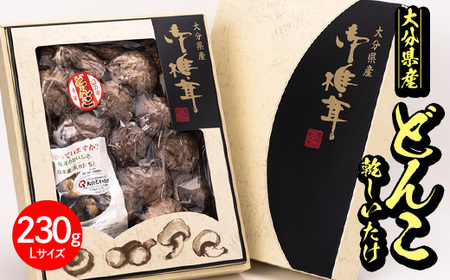 日本産原木育ち！大分県産どんこ乾しいたけ(計230g・Lサイズ) 九州産 大分県産 国産 しいたけ 椎茸 乾燥椎茸 乾燥シイタケ 乾燥しいたけ 干しいたけ 干シイタケ 原木しいたけ 佐伯市【HD132】【さいき本舗 城下堂】