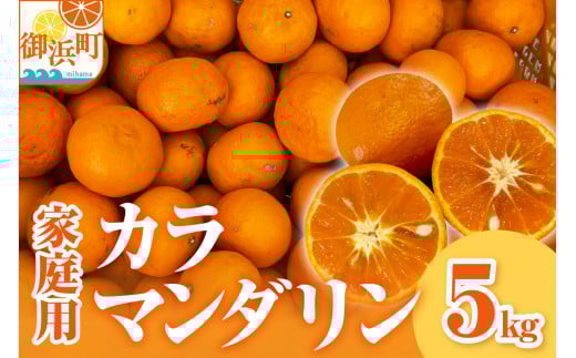 【2026年発送 先行予約品】ミカファームのカラマンダリン5キロ（家庭用）【数量限定 果物 フルーツ みかん オレンジ カラマンダリン 家庭用 デザート 5kg 三重県 御浜町】