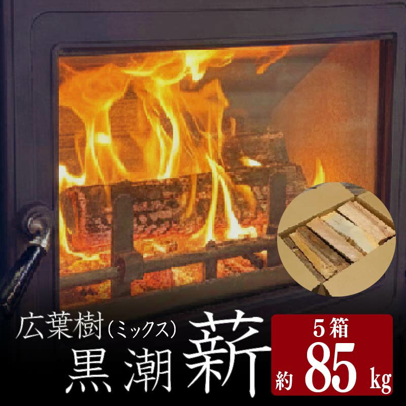 【ふるさと納税】 黒潮薪 5箱 85kg 含水率 20％以下 薪 乾燥薪 広葉樹 シイ カシ まき 焚火 焚き火 薪ストーブ用 薪ストーブ 暖炉 薪風呂 防災 備蓄 暖房 防寒 キャンプ キャンプ用品 アウトドア アウトドアグッズ バーベキュー キャンプファイヤー 天然 高知県 黒潮町