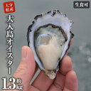 【ふるさと納税】真ガキ 大入島オイスター (約1.3kg) 牡蠣 カキ 貝 海鮮 魚介類 冷蔵 生食可 シングルシード 養殖 大分県 佐伯市【ED08】【(合)新栄丸】