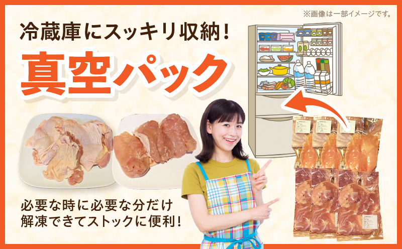 【6回定期便】宮崎県産 若鶏モモ・ムネ 合計4kg_M262-T011-6-2