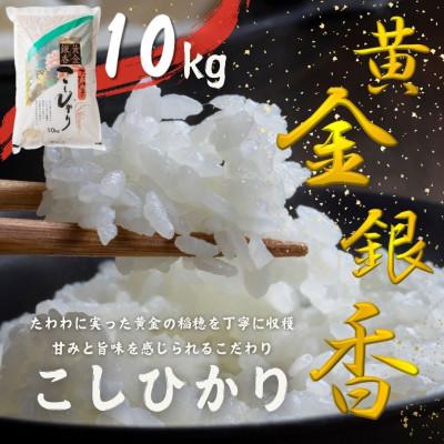 ふるさと納税 矢吹町 令和7年産米〜黄金銀香〜〈福島県産〉コシヒカリ10kg(精米)甘みと旨味が感じられるこだわりの米