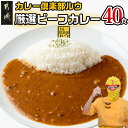 【ふるさと納税】カレー倶楽部ルウ☆厳選ビーフカレー40食セット - 都城産黒毛和牛ビーフカレー 大容量 チルド食品 ギフト みやこんじょ大使ルウ王子おすすめ カレー専門店 キャンプ/BBQ 湯せん 送料無料 AD-2705 【宮崎県都城市は2年連続ふるさと納税日本一！】