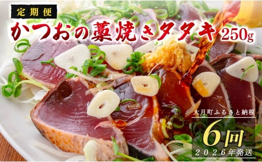 【定期便6回】本場 高知 かつおの藁焼きたたき 250g以上 小分け 真空 パック｜新鮮 かつお カツオ 鰹 カツオのたたき かつおたたき 鰹のたたき かつおタタキ 個包装 冷凍 家飲み ごちそう ギフト 贈答 海鮮 魚介類 ランキング 産地直送