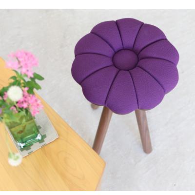ふるさと納税 大川市 monaca stool・wood bace:kiku【紫/ウォールナット/高さ45cm】