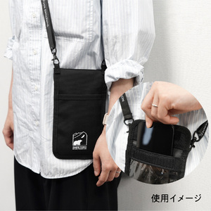 知床財団オリジナルロゴ入りスマホケースとステッカーセット【ブラック】_雑貨     装飾品・工芸品  服飾小物 