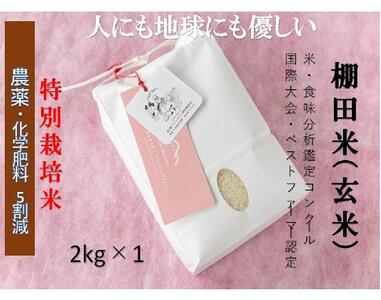 【2025年産新米】魚沼産コシヒカリ 苗場プリンセス 特別栽培米 農薬化学肥料5割減 玄米（2kg）×1
