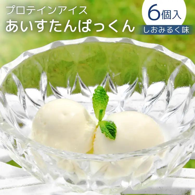 プロテインアイス あいすたんぱっくん しおみるく味 100ml × 6個 [KESENNUMA GOOD GOODS 宮城県 気仙沼市 20565965]