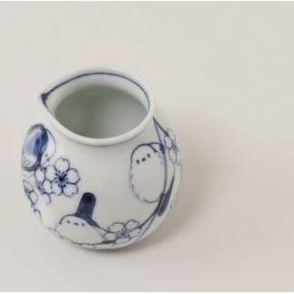 有田焼 シマエナガのお蕎麦セット【道雪窯】食器 器 うつわ 染付 手書き しまえなが 鳥モチーフ A110-61_イメージ3