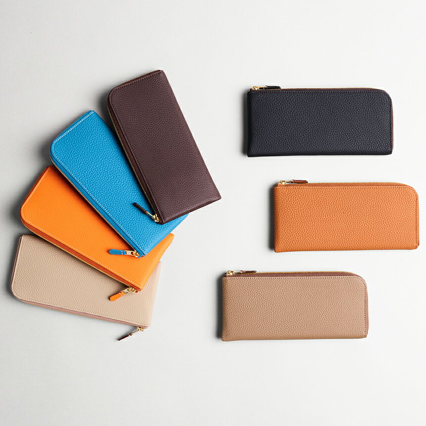 【ふるさと納税】Lジップ 束入れ(カード8枚 小銭入れ付)【1245-3-GMS】｜革製品 レザー 国産 [1058-1062]