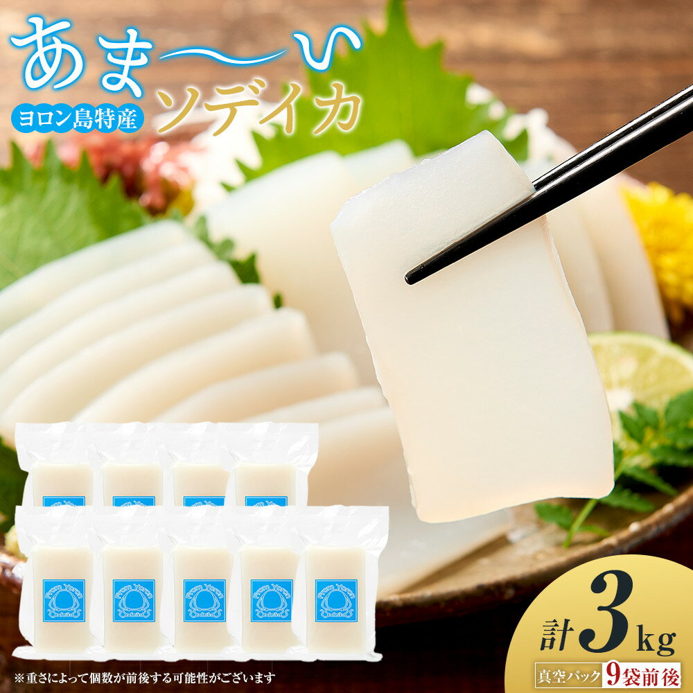 【ふるさと納税】ヨロン島特産☆あま～いソデイカ 3kgセット
