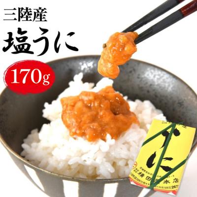 ふるさと納税 気仙沼市 【100年以上のロングセラー】 うに 三陸産 塩うに 約170g [横田屋本店 20565817]