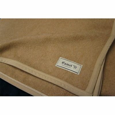 【ふるさと納税】キャメル100%毛布(毛羽部分) くり衿タイプ シングル ロング｜ブランケット 快眠 快適 熟睡 寝具 ベッド 新生活 [1033]