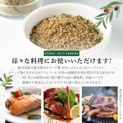 ふるさと納税 日置市 オリーブハーブソルト (50g) 鹿児島県日置市産オリーブリーフ葉を使用したハーブソルト |  | 02