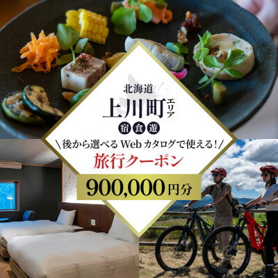 【ふるさと納税】【北海道ツアー】上川町 後から選べる旅行Webカタログで使える!旅行クーポン 90万円分【1181760】