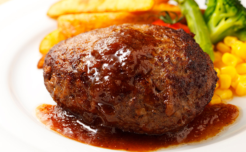 ハンバーグ ミート矢澤フレッシュハンバーグ 4食セット 黒毛和牛 肉汁 和風醤油 オリジナルソース 専門店 赤身肉 サーロイン シャトーブリアン 濃厚 上質 肉々しい ジューシー 大田区 東京都