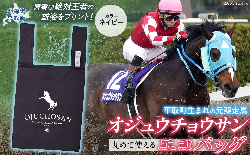 
                  【オジュウチョウサン】丸めて使えるエコバッグ【ふるさと納税 人気 おすすめ ランキング 馬 競馬 競走馬 オジュウチョウサン グッズ 北海道 平取町 びらとり 送料無料】 BRTV012
                
