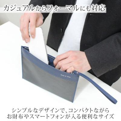 ふるさと納税 長野市 hide k 1896 ソフトカーボン ミニクラッチバッグ タイプB ネイビー |  | 01