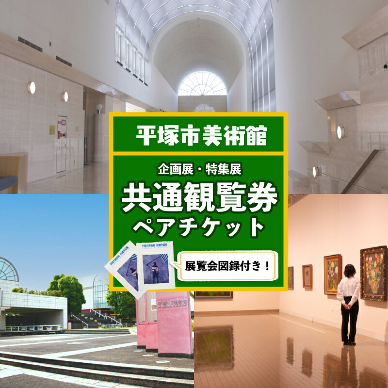 【ふるさと納税】 平塚市美術館 共通観覧チケット 2名様分 選べる図録付き | 平塚 有名美術館 企画展/特集展チケット 文化施設 入館券 人気 おすすめ アート 展覧会 文化体験 ギフト プレゼント お取り寄せ 通販 入館 チケット 鑑賞 旅行 プレゼント ギフト 思い出 送料無料