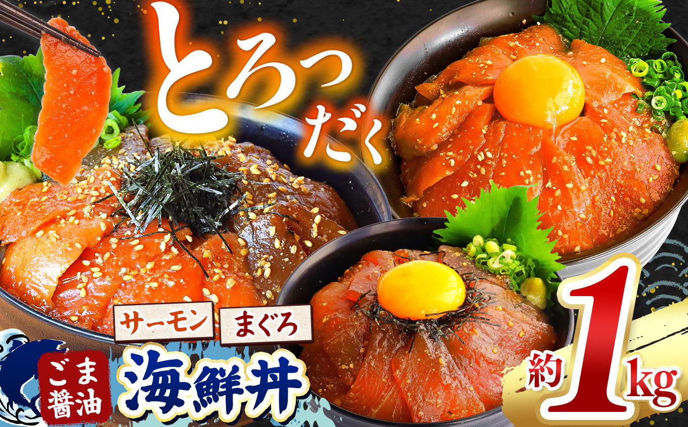 
            【 限定 】"とろだく” ごま醤油 海鮮丼 約 1kg 選べる種類 | 熊本県 和水町 くまもと なごみ 魚 海鮮 肥後 海鮮丼 スライス 冷凍 漬け さかな 漬け丼 小分け 数量限定 人気 熊本県 熊本
          