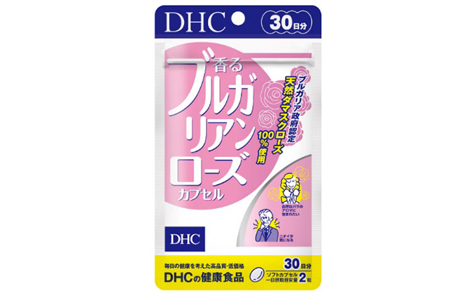 サプリ DHC 香る ブルガリアンローズ カプセル 30日分 サプリメント ビタミン ダマスクローズ ローズオイル 薔薇 バラ 健康 美容 エチケット 静岡