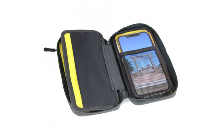 R250 防水スマートライドポーチ  スーパーDX3 フルオープン  W小銭入れ ブラック