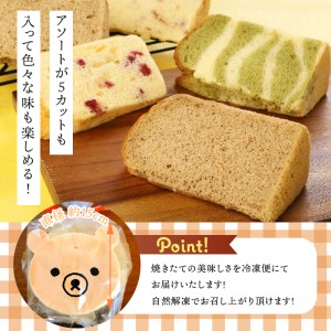 八ヶ岳シフォン　極ふわクマフォン（約15㎝）とカットシフォン5個セット