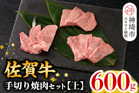 【9月発送】【こだわりの手切り！】牧場直送 佐賀牛焼肉セット(上) (H106172)