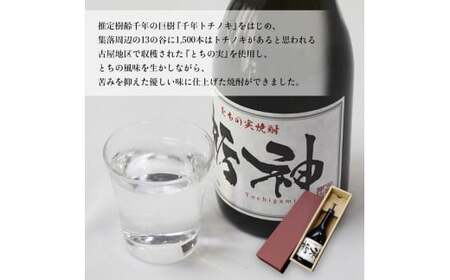 【限定生産】とちの実を使った焼酎「栃神」720ml×2本 / 焼酎 贈答 お土産 綾部市 / 有限会社佐々木酒店［BSEC010］