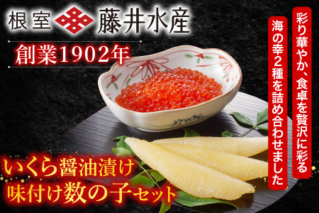 ＜鮭匠ふじい＞いくら80g×2P・味付数の子120g×3P B-42018