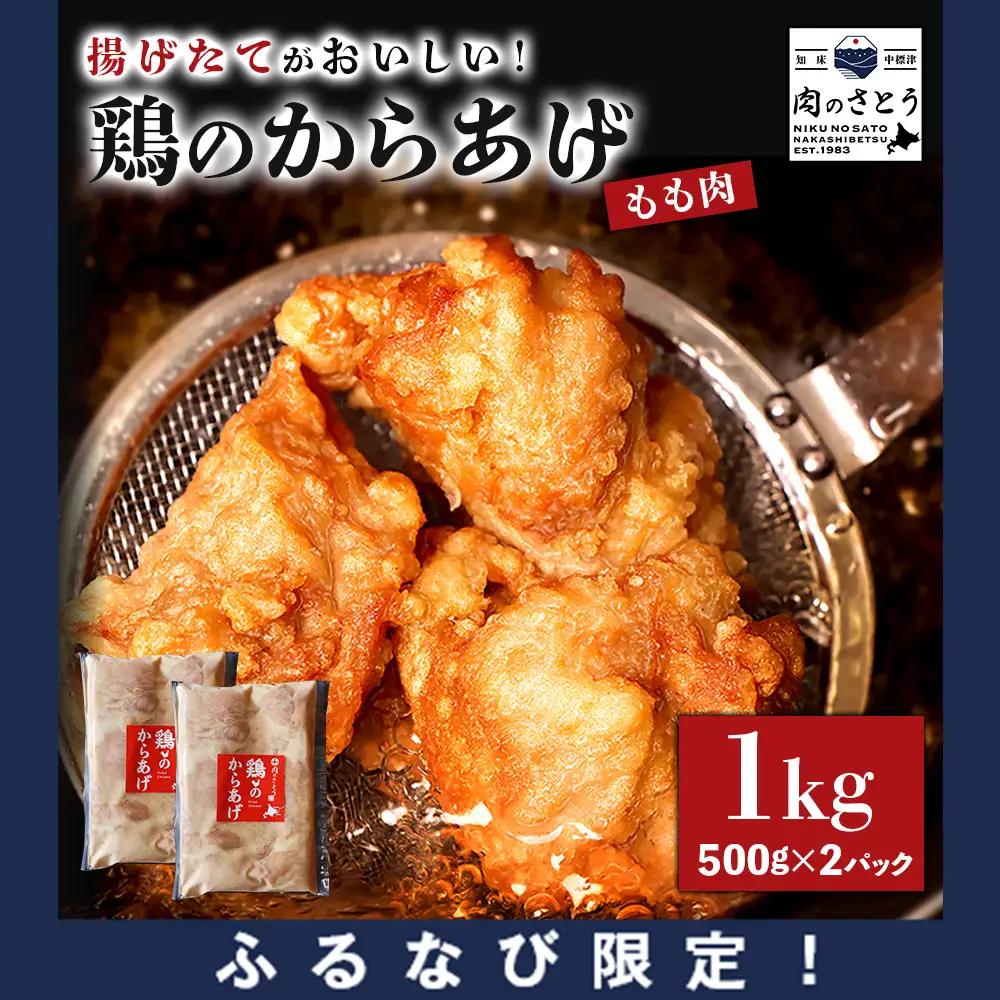 【ふるなび限定】【揚げるタイプ】鶏のからあげ もも1.0kg（500g×2パック）FN-Limited-PR【35001BA0101】