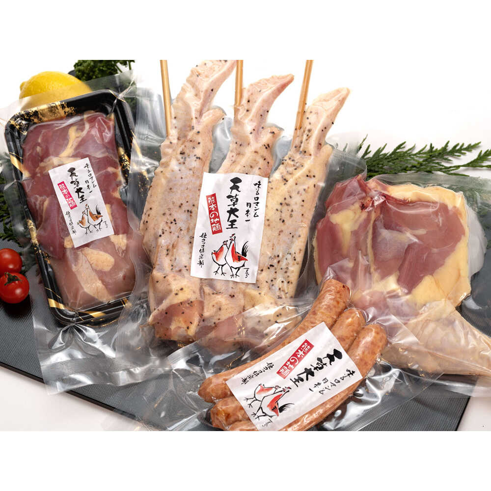 【ふるさと納税】天草大王【アウトドアセット】幻の鶏 キャンプ BBQ 骨付き もも肉 約500g!! 大手羽先 ソーセージ ブツ切りミックス【くまもと食彩の力】[AYAN036]