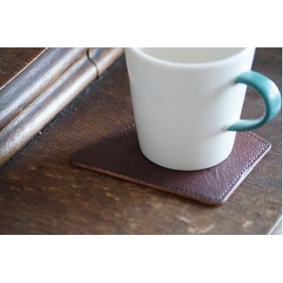 ふるさと納税 女川町 女川銀鮭レザーのコースター 3点セット(縹・深碧・錆) |  | 01